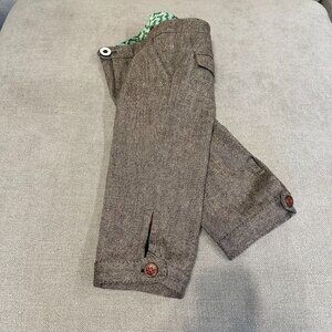Women's TROVATA Cropped wool Swiss Mountain pants, size 2
